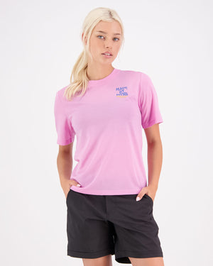 Icon Merino Air-Con Relaxed Tee - Pop Pink