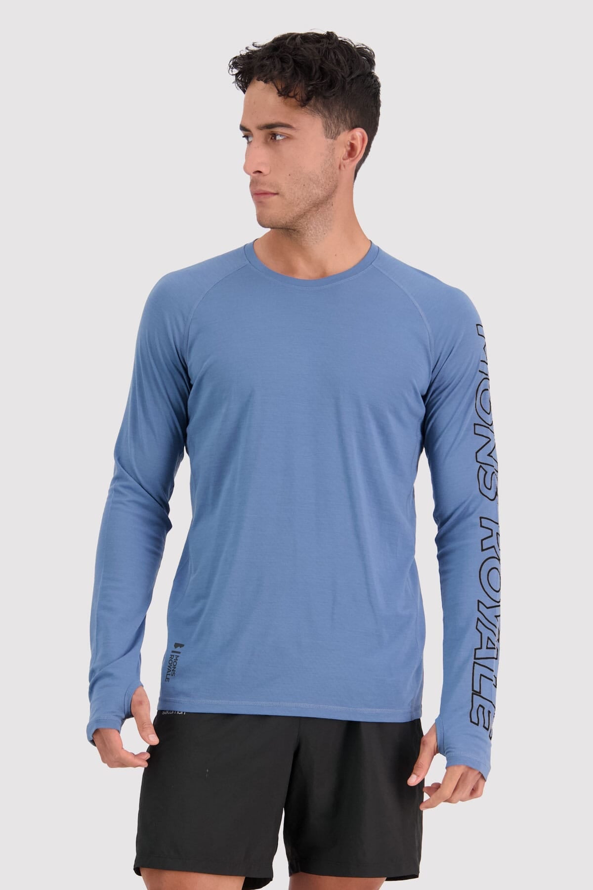 Temple Merino Air-Con LS - Blue Slate