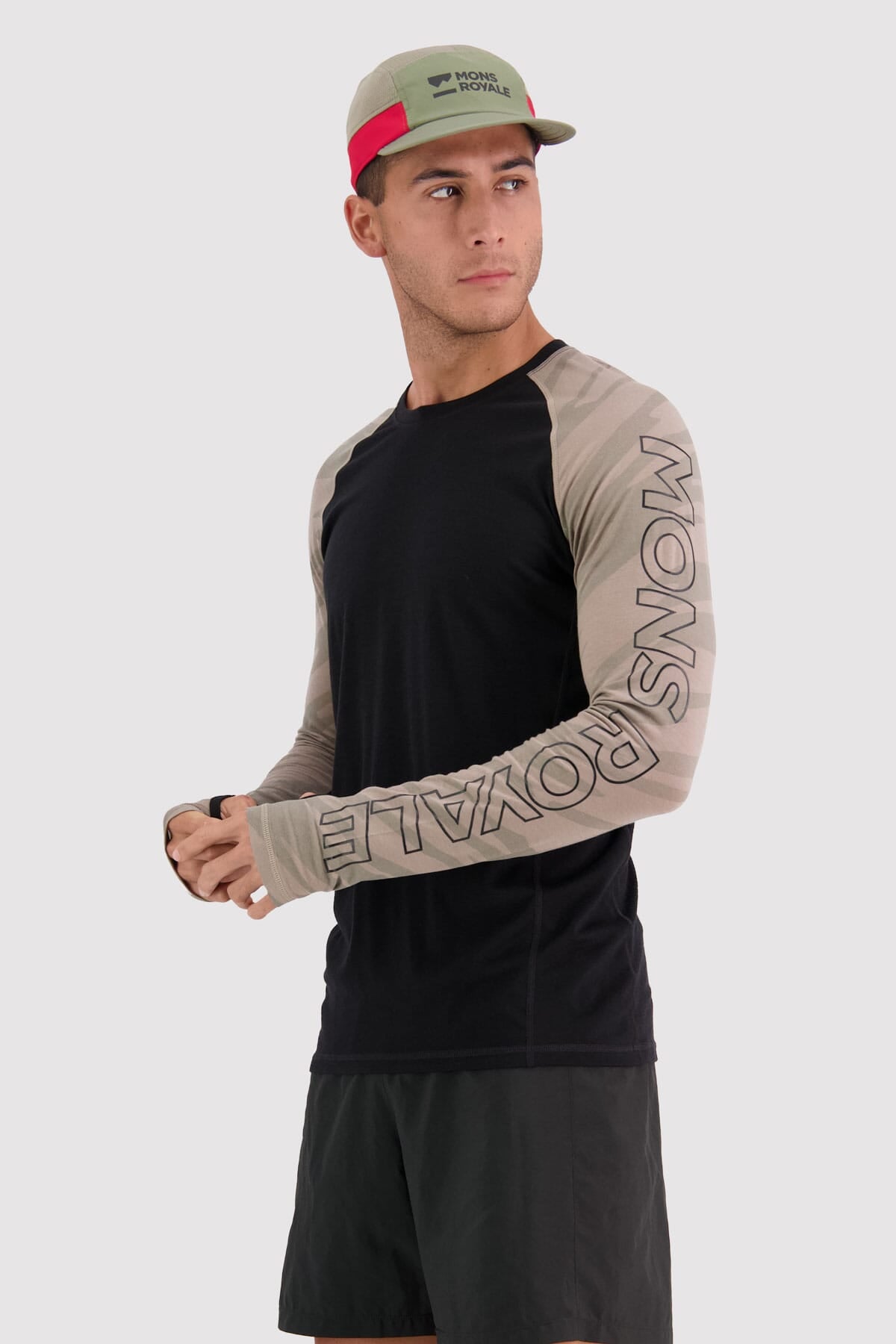 Temple Merino Air-Con LS - Black / Undercover Camo